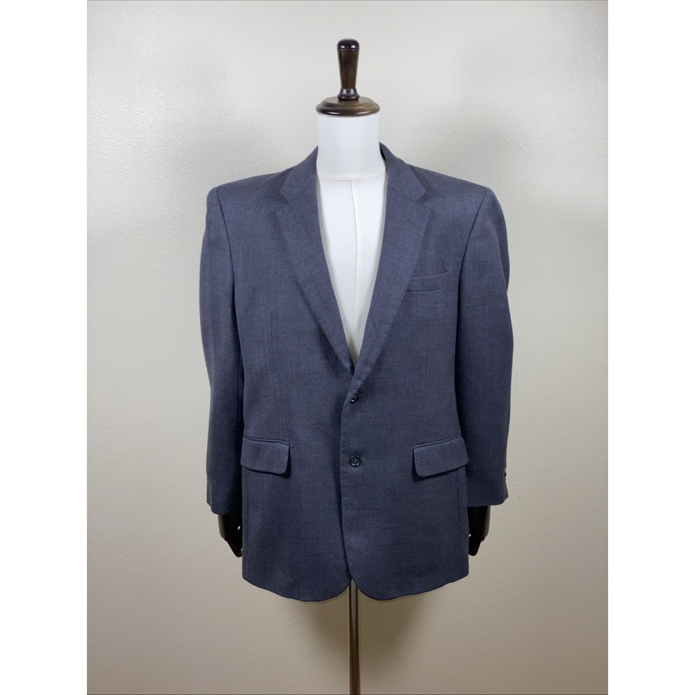 Jos A Bank‎ Travelers Collection Blazer 43R Charcoal Gray Wool Sport Coat